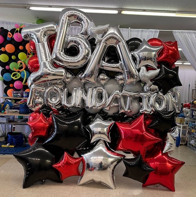balloon backdrop foundation fundraiser